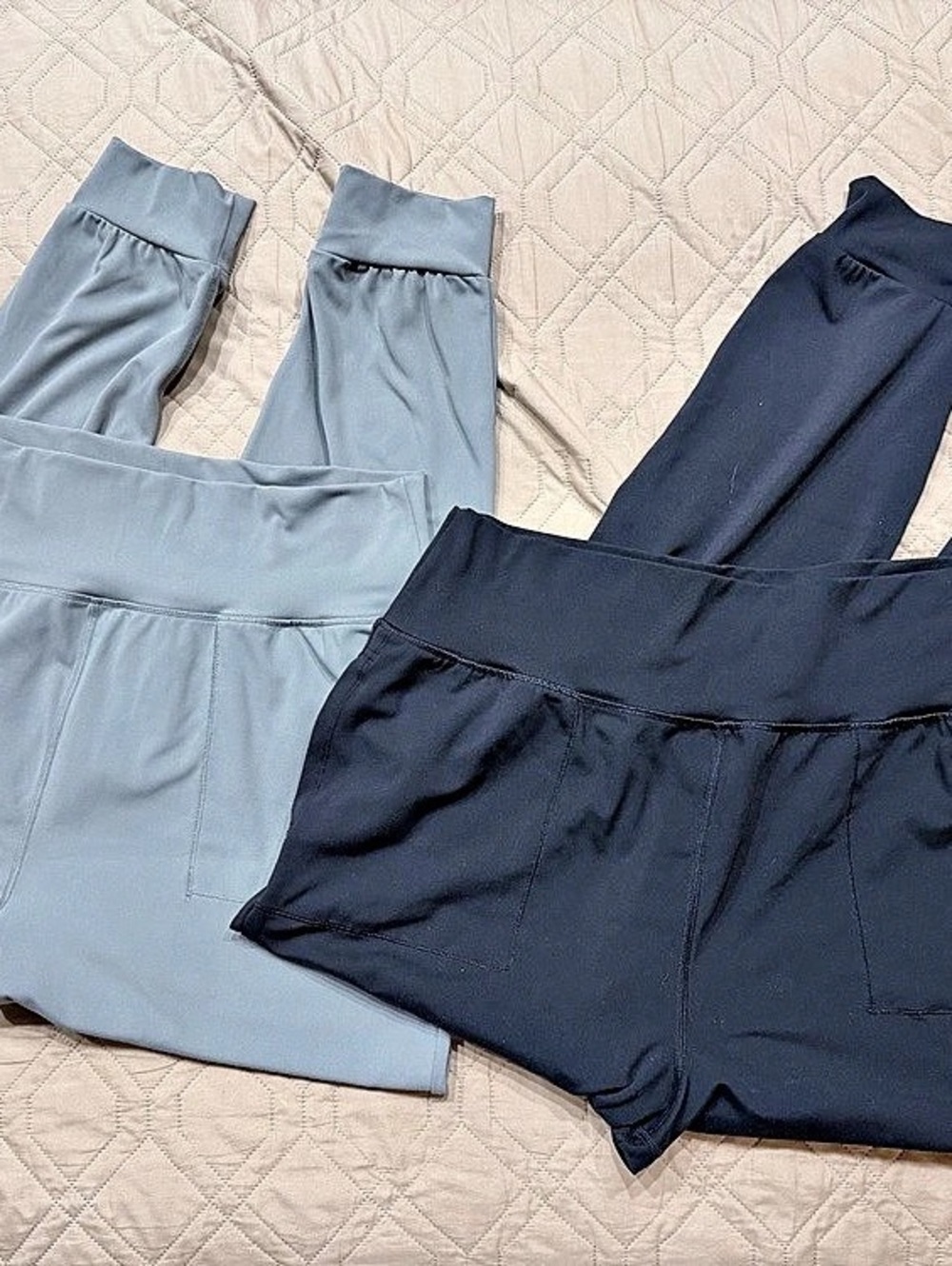 2-pack Crane High Waisted Pocket Leggings Gray Size L Activewear Gym Yoga